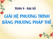 Giải hệ phương trình bằng phương pháp thế và Bài tập vận...